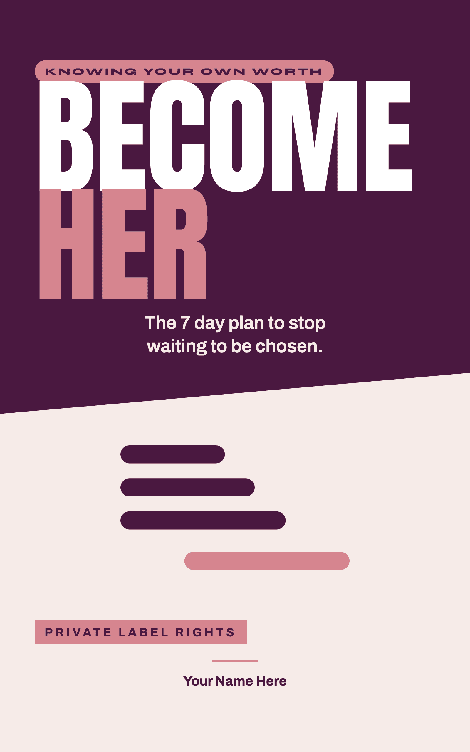 Become Her, a finished ebook you can put your own name on and sell