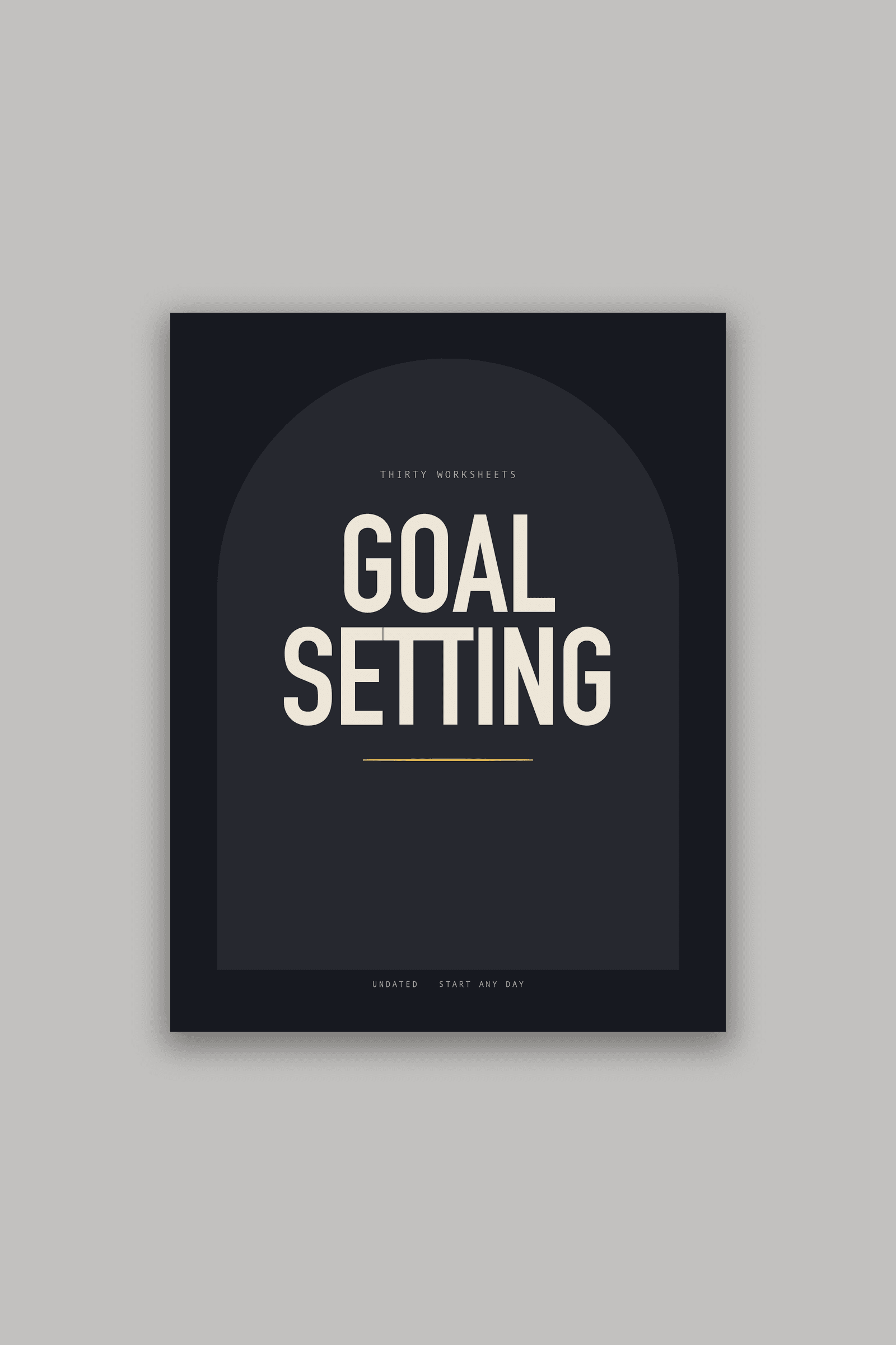Goal Setting Workbook For Men cover