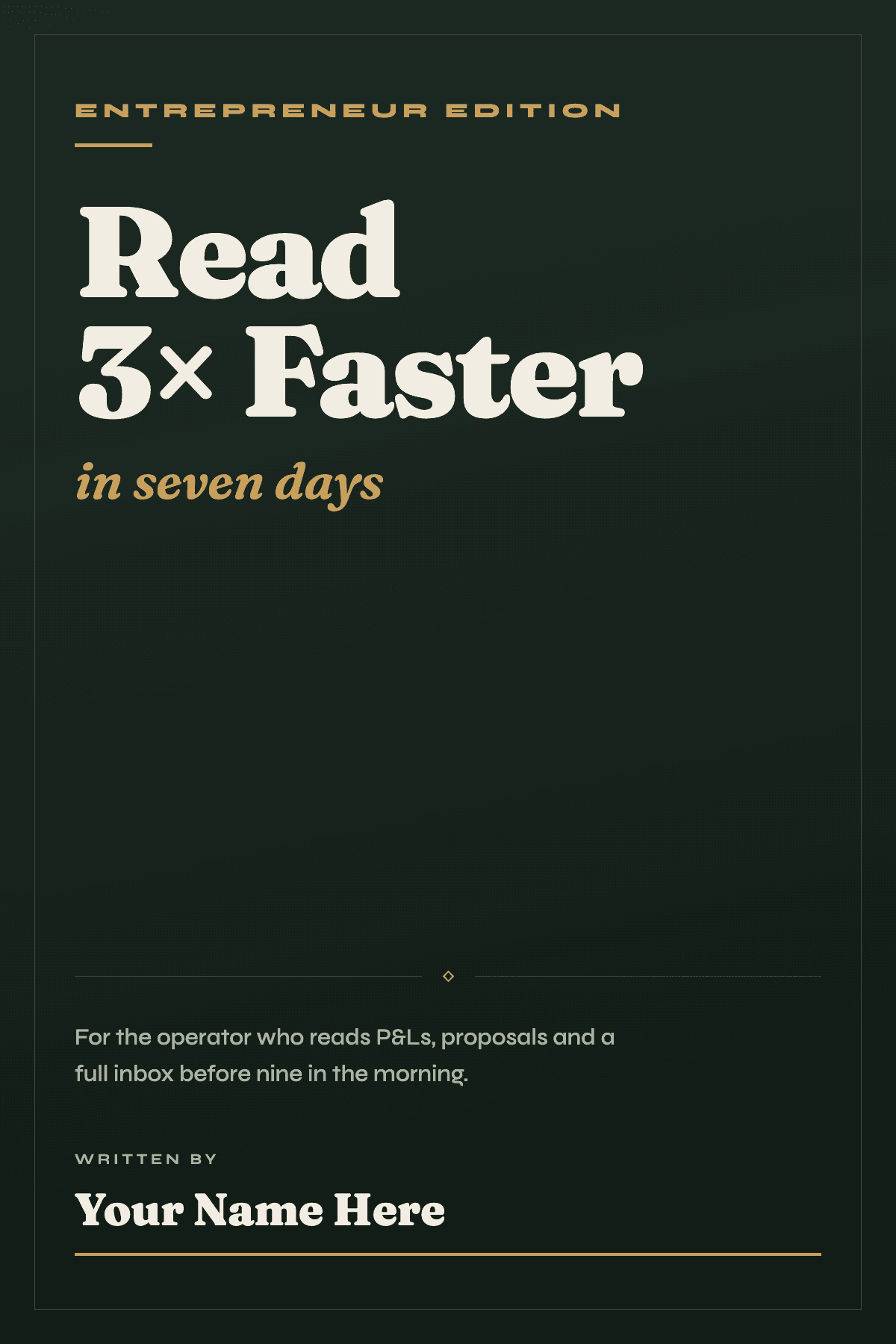 Read 3× Faster in 7 Days cover