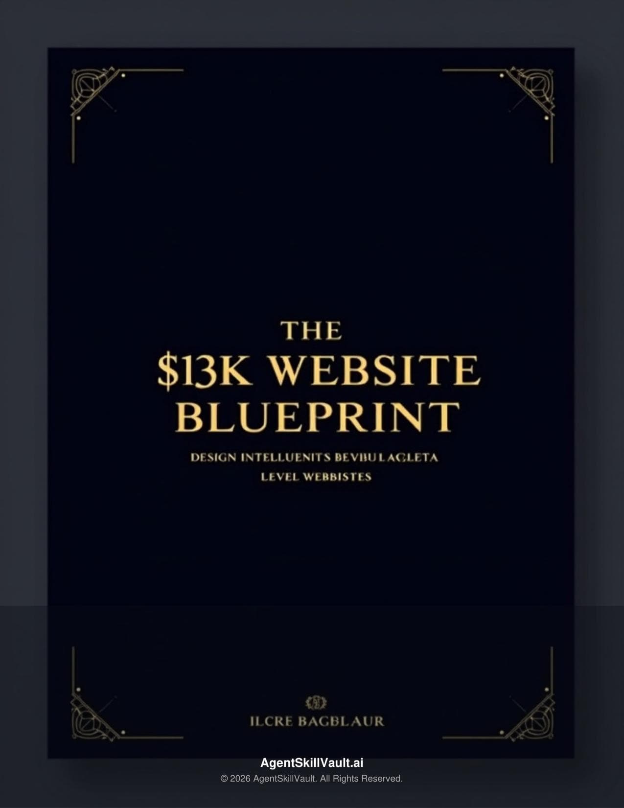 The $13K Website Blueprint cover